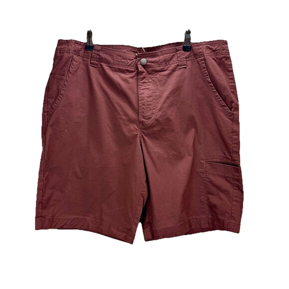 Columbia Mens Burgundy Straight‎ Fit Casual Shorts Size 34 - Picture 1 of 9